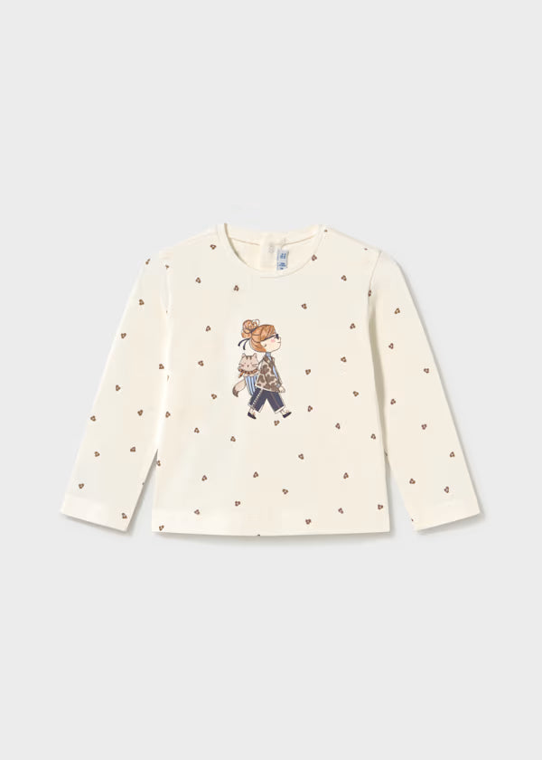 MAGLIETTA M/L BIMBA E GATTO MAYORAL GIRL