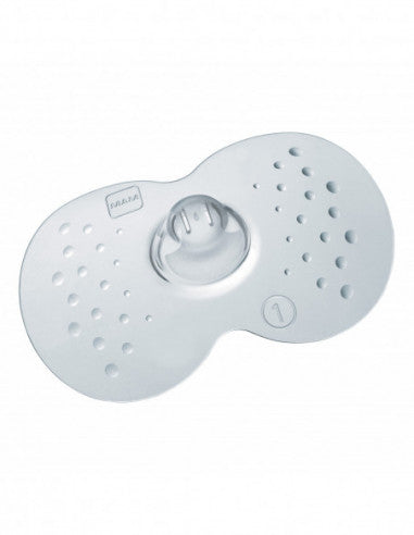 PARACAPEZZOLI TG.S MAM silicone nipple protectors with breathable design for delicate nipple protection