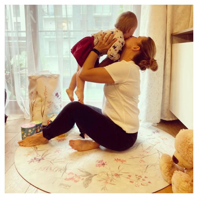 TAPPETO GUGU THE HERO FLOWER GARDEN TONDO