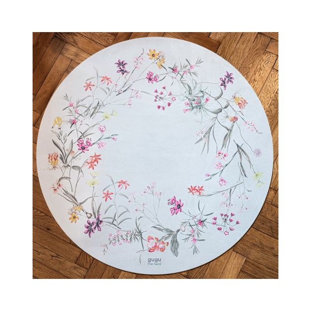 TAPPETO GUGU THE HERO FLOWER GARDEN TONDO