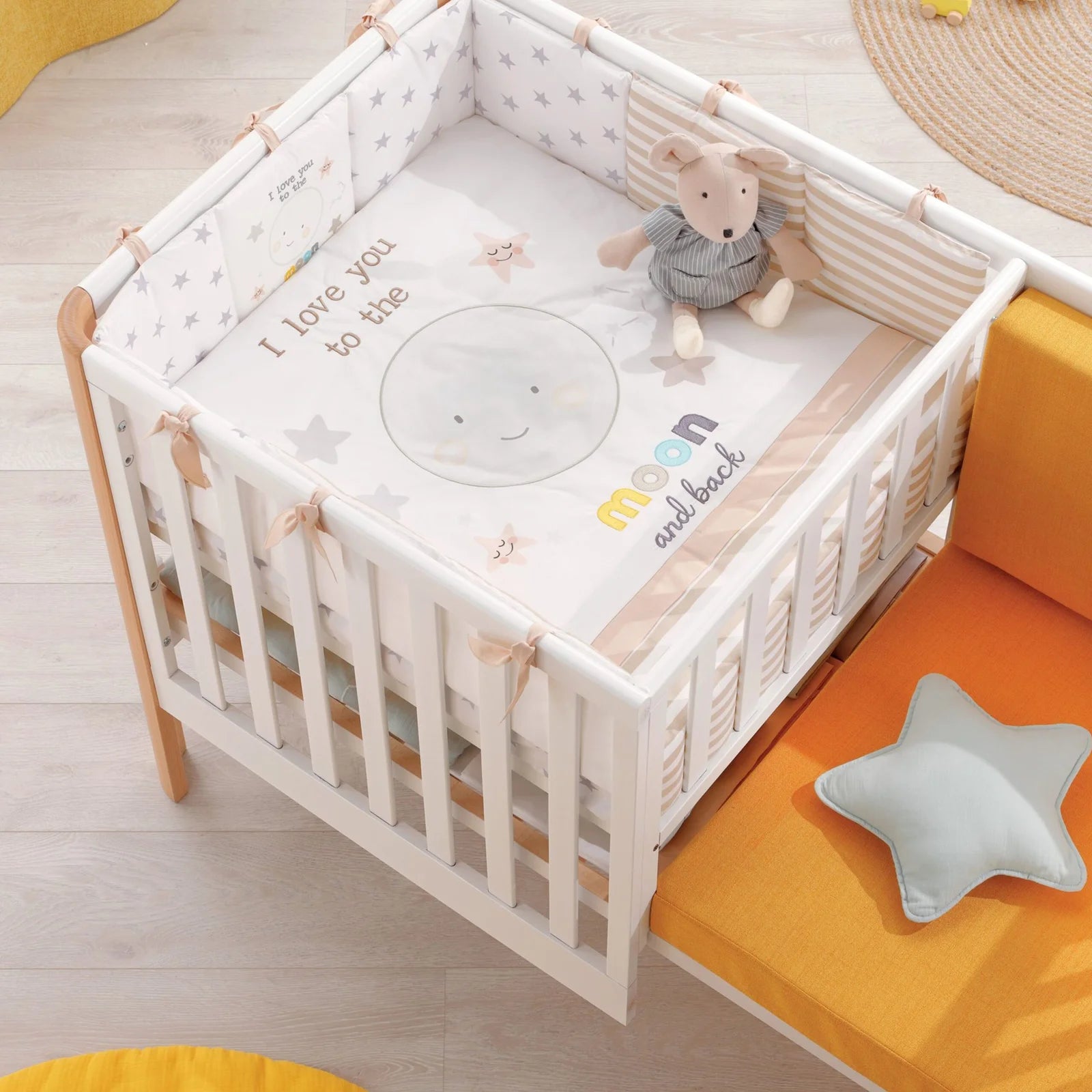 LETTINO OMNIA BIANCO-NATURALE AZZURRA