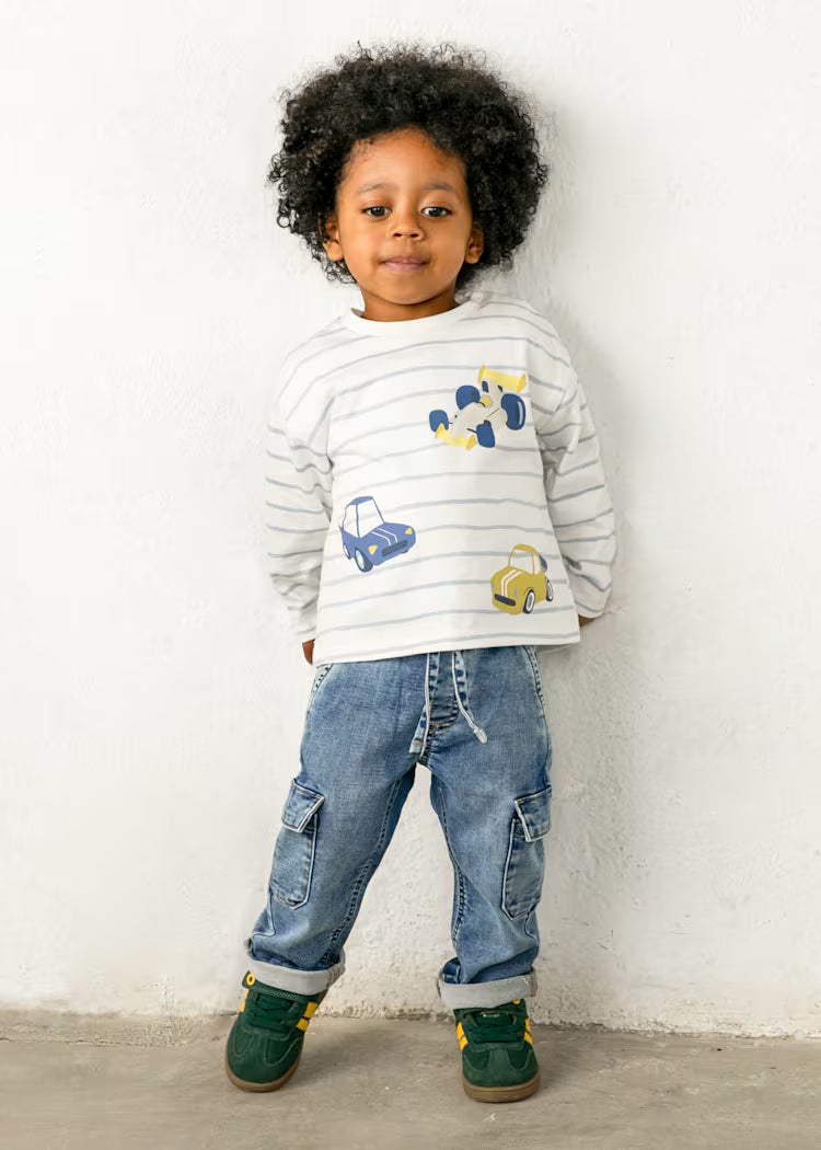PANTALONE SOFT DENIM CARGO MAYORAL BOY