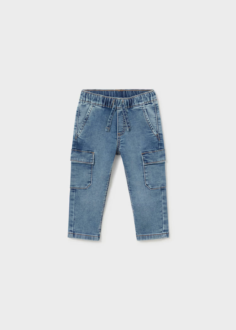 PANTALONE SOFT DENIM CARGO MAYORAL BOY