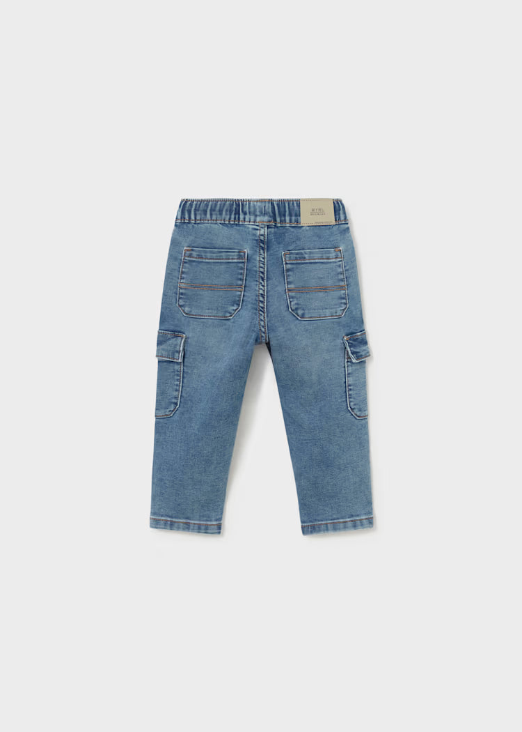 PANTALONE SOFT DENIM CARGO MAYORAL BOY