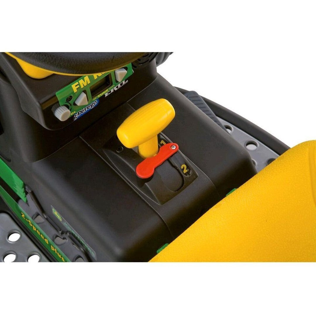 GIOCO TRATTORE GROUND FORCE JOHN DEERE CON RIMORCHIO 12V PEG