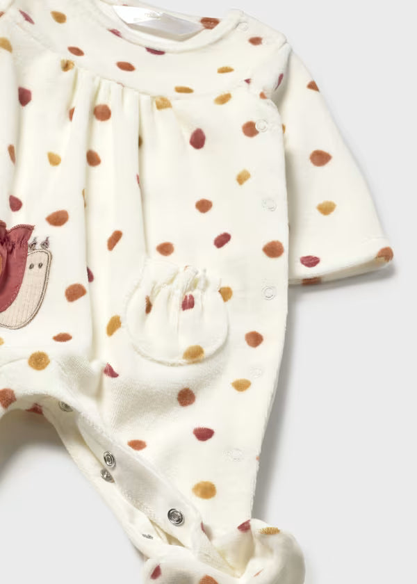 TUTINA POIS MAYORAL GIRL pigiama neonata manica lunga cotone apertura laterale bottoni pressione