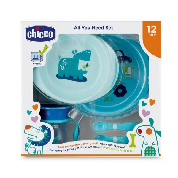 SET PAPPA 12M+ AZZURRO CHICCO - ANNI VERDI