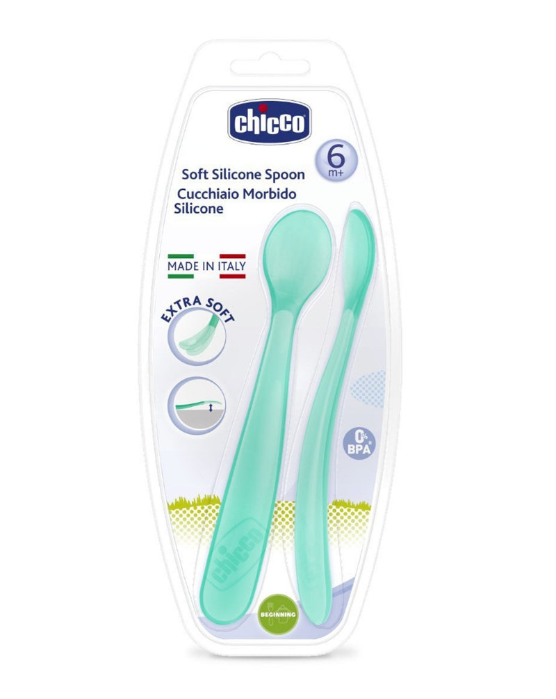 SET CUCCHIAIO MORBIDO 6M AZZURRO CHICCO - ANNI VERDI