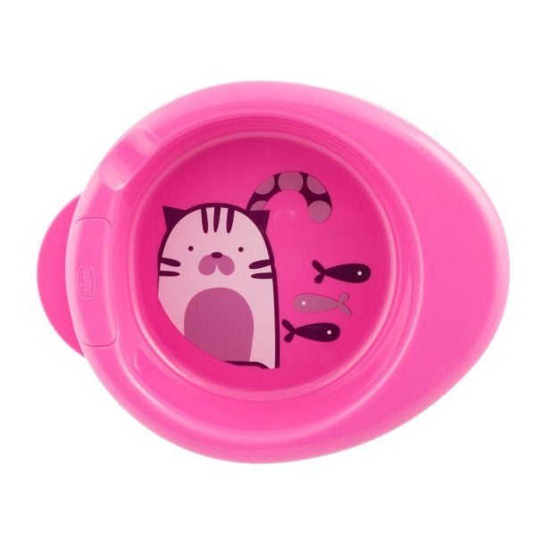 PIATTO PAPPACALDA 6M+ ROSA CHICCO - ANNI VERDI