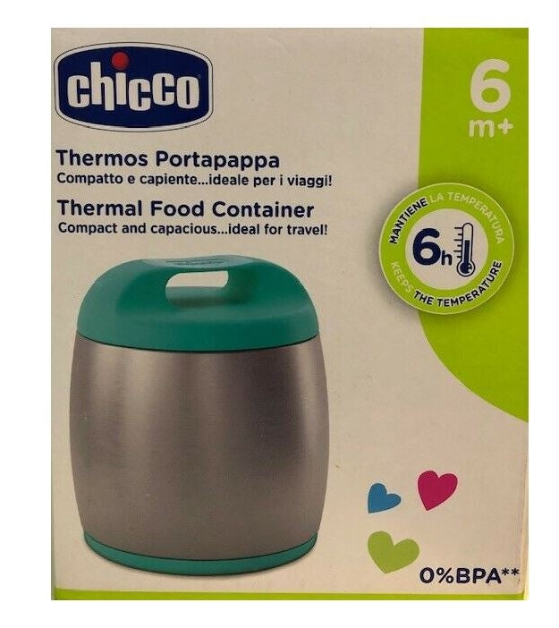 THERMOS PORTA PAPPA INOX AZZURO 350ML - ANNI VERDI