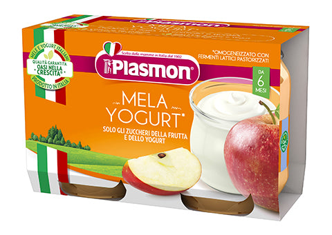 MERENDA YOGURT/MELA 2X120 PLASMON - ANNI VERDI
