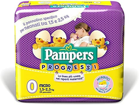 Pampers MICRO diapers for newborns under 2.5 kg with soft materials and breathable protection