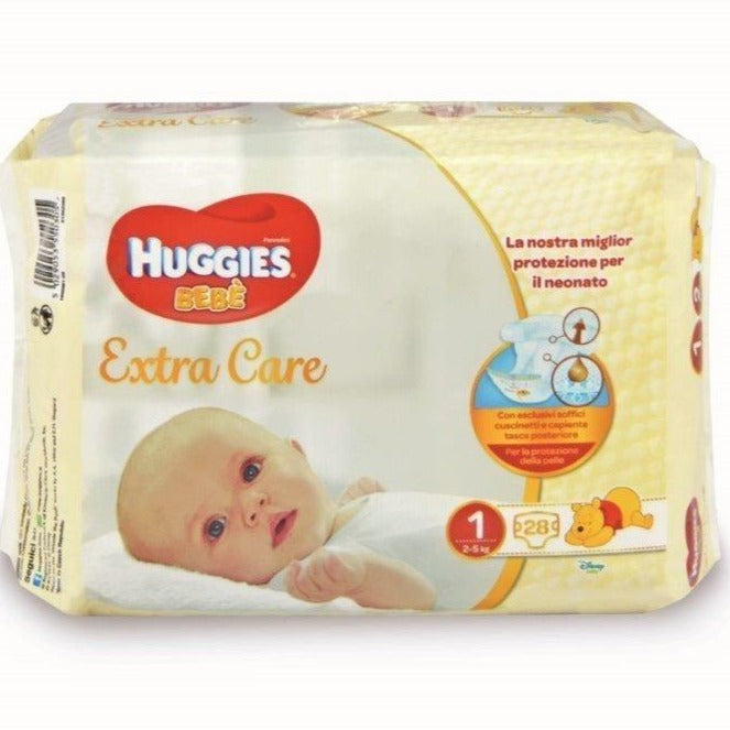 PANNOLINI HUGGIES EXTRA CARE  MIS.1 - ANNI VERDI