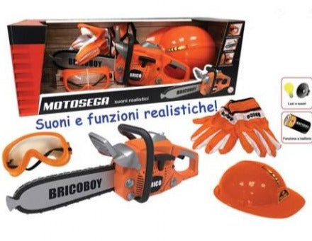 MOTOSEGA BRIKO BOY GUANTI E CASCHETTO