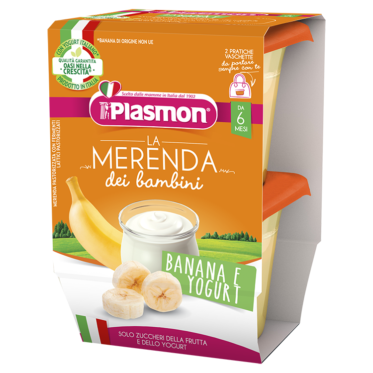 MERENDA BANANA+YOGURT 2X120 PLASMON - ANNI VERDI