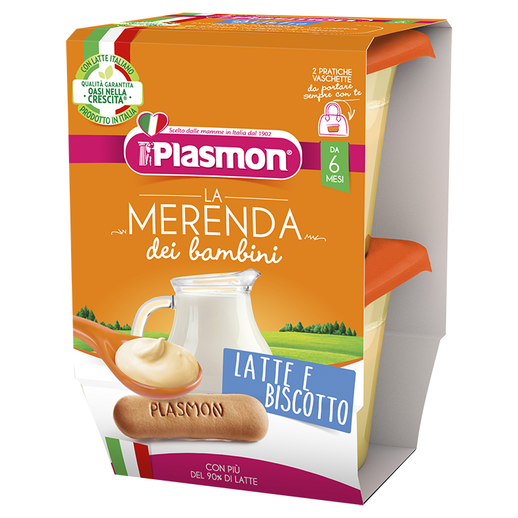MERENDA LATTE+BISCOT 2X120 PLASMON - ANNI VERDI