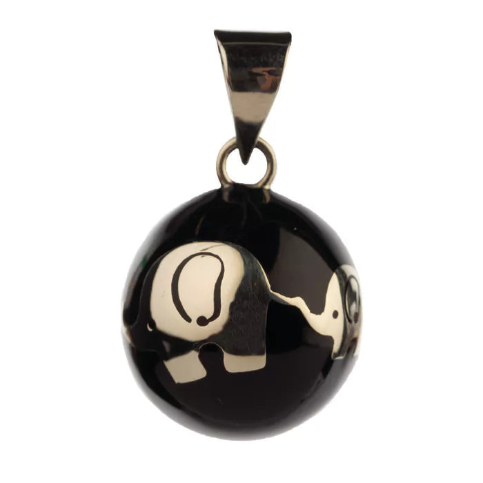 COLLANA BOLA FANTASY NERO ELEFANTINO