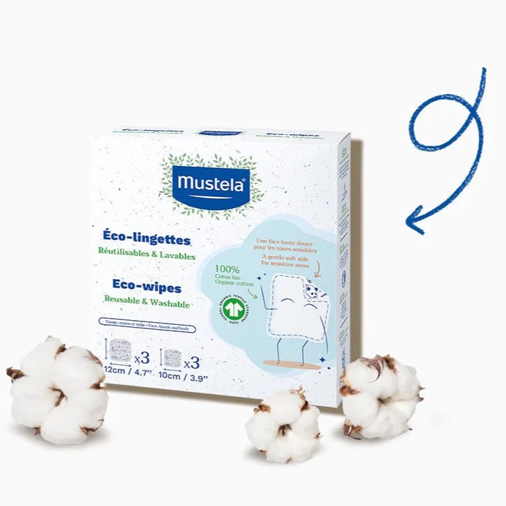 ECO-SALVIETTE RIUTILIZZABILI 10PZ. MUSTELA