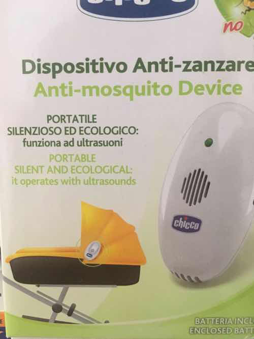 SPINA PORTATILE ZANZA NO CHICCO - ANNI VERDI