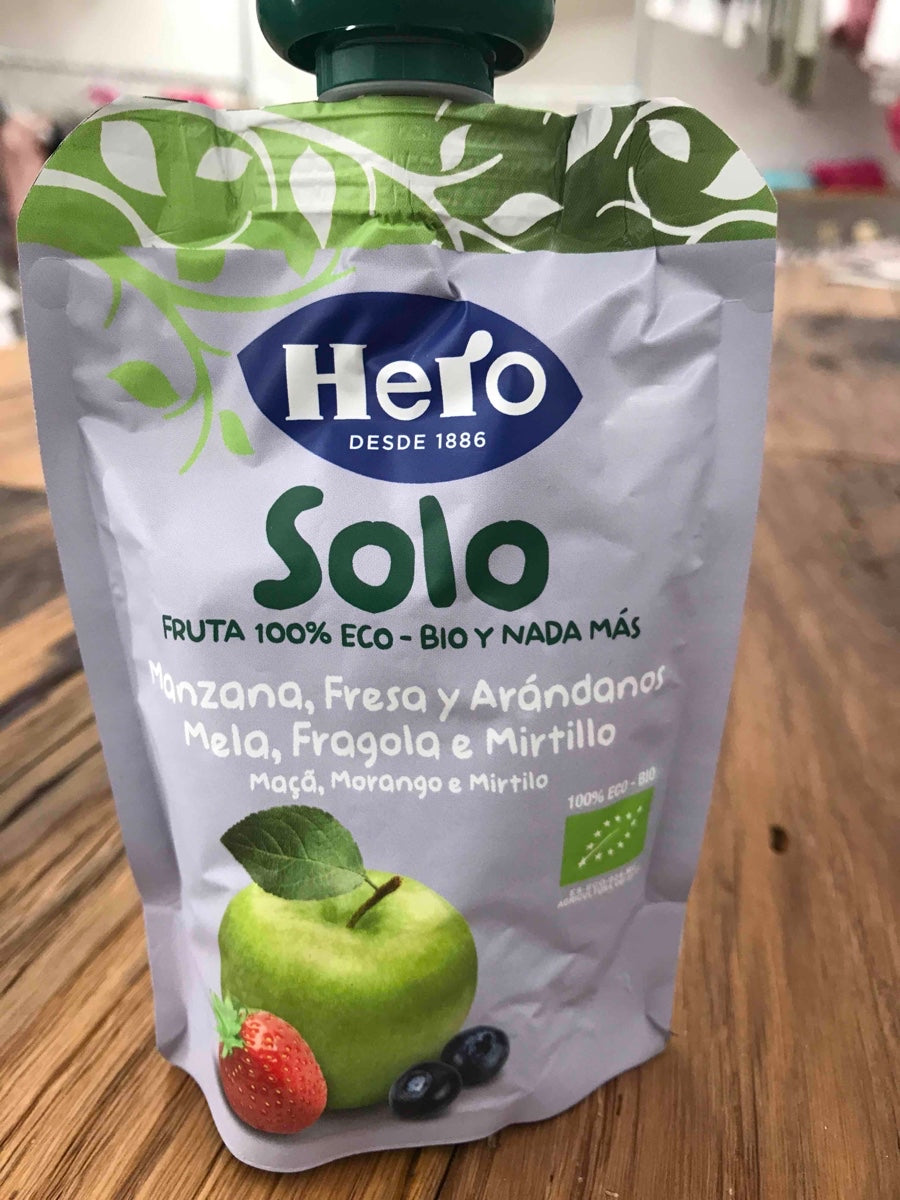 POUCH MELA FRAGOLA MIRTILLO HERO - ANNI VERDI