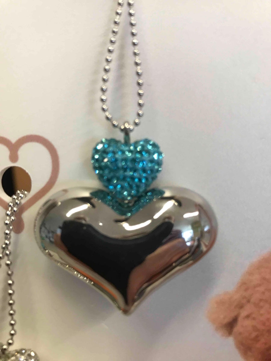 COLLANA CRISTAL CUORE AZZURRO                                                   