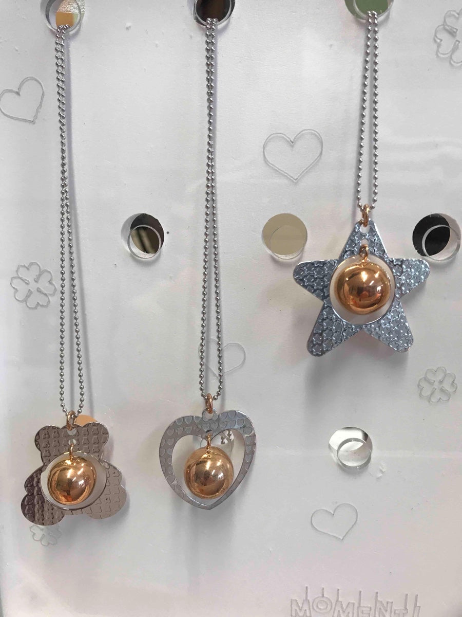 COLLANA CHIAMA ANGELI OTTONE ROSE'                                              