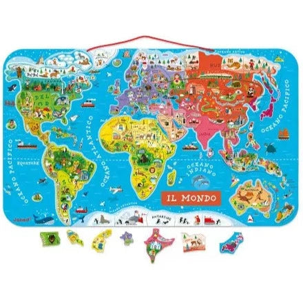 PUZZLE MAGNETICO DEL MONDO 92PZ JANOD 2+