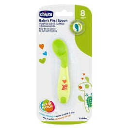 CUCCHIAIO ANGOLATO 8M+ VERDE CHICCO