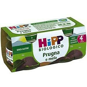 OMO PRUGNA/MELA BIO HiPP biologico prugna e mela 2x80g snack senza glutine 100% frutta naturale